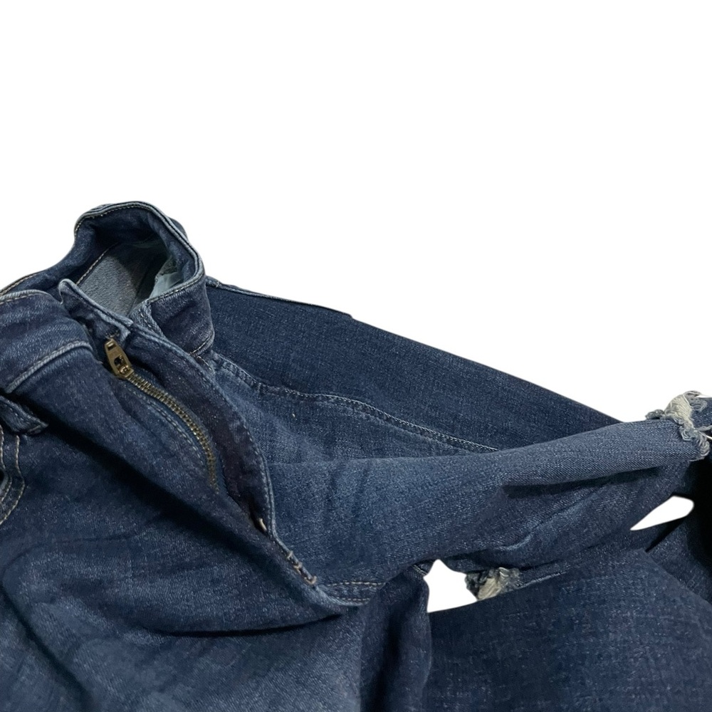 Kancan Destroyed Jeans KC8553D Dark Distressed Women’s size 7/27 frayed hem - Picture 11 of 16
